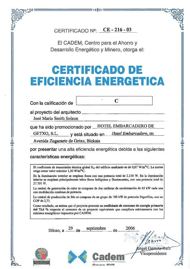Ercilla Embarcadero Hotel Getxo